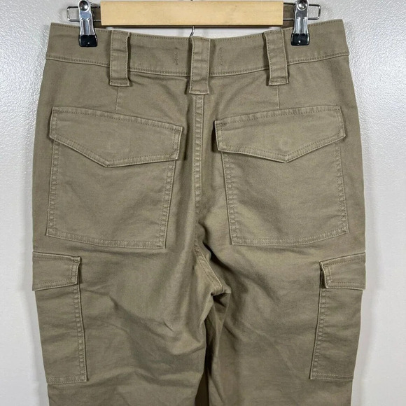 Madewell Classic Straight Cargo Pants Womens Size 28 Brown Chino Utility Minimal - Picture 10 of 12